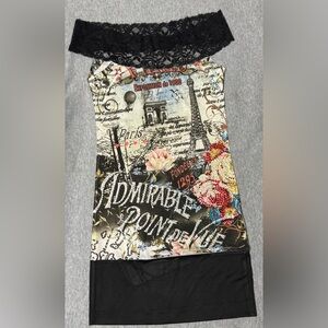 Paris Graphic Sleeveless Dress